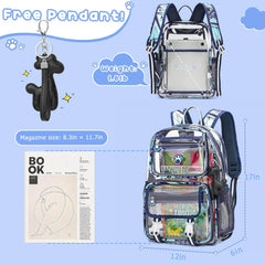 MyDepot Cute Clear Backpack
Free pendant!