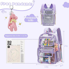 MyDepot Cute Clear Backpack
Free pendant!