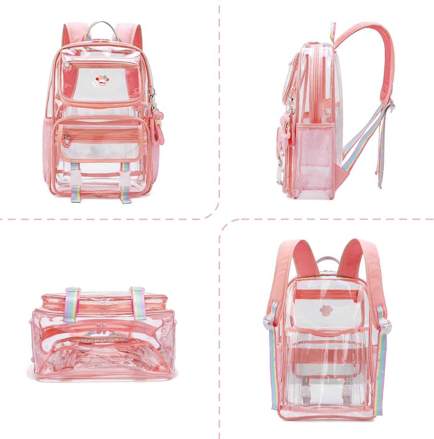 MyDepot Cute Clear Backpack, 
Pink
SPMD-X003S32G95