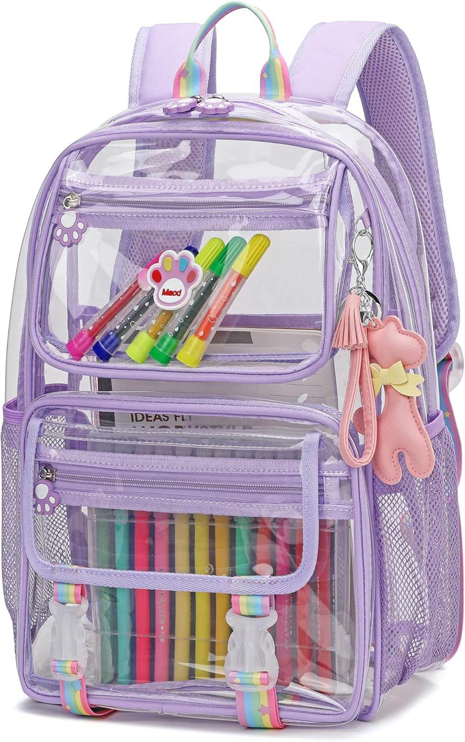 MyDepot Cute Clear Backpack, 
Purple
SPMD-X003QBQGXB