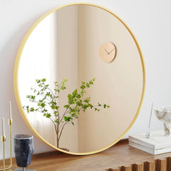 MyDepot Round Wall Mirror for Sinks, Entryways, Living Rooms, Vanities