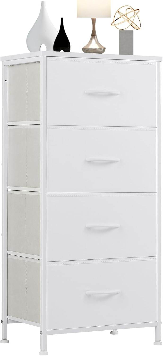 My Depot Bedroom Dresser with 4 Storage Drawers Suitable for Clothes, Kids Room, Living Room, Hallway, Entrance - My Depot