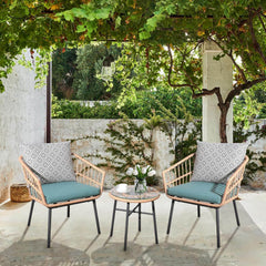 My Depot Outdoor Rattan Chair 3 Piece Set 3 Piece Set 
Natural NewSPMD-OLWFSD