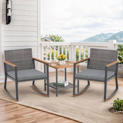 My Depot Outdoor Rattan Chair 3 Piece Set 
Light Gray
SPMD-0LKS014LG