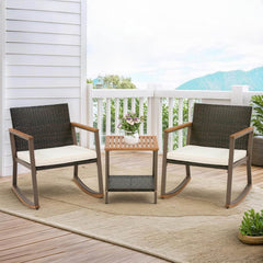 My Depot Outdoor Rattan Chair 3 Piece Set 
Off White
SPMD-OLKS014