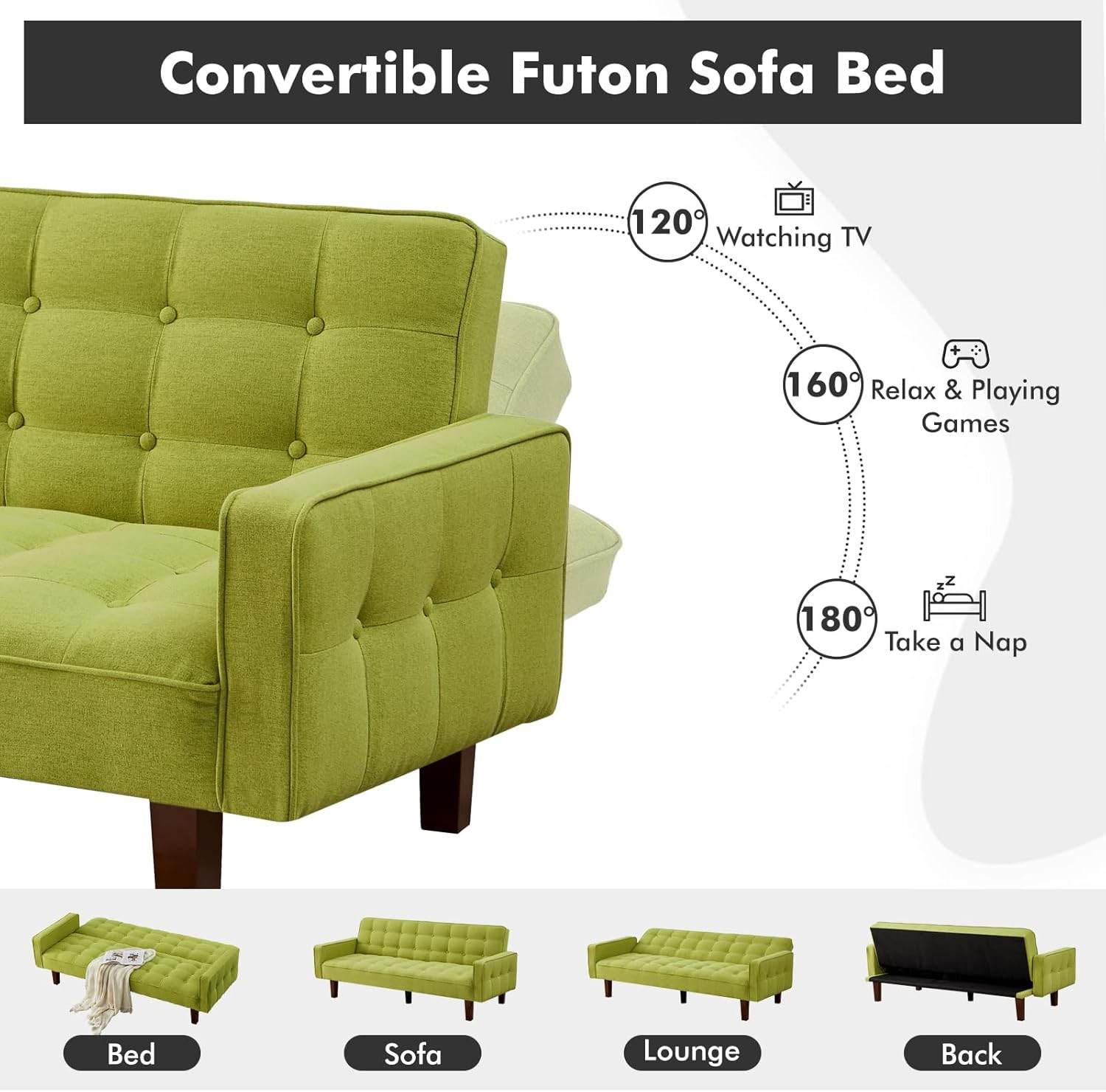 MyDepot Sofa Bed 
Convertible Futon Sofa Bed