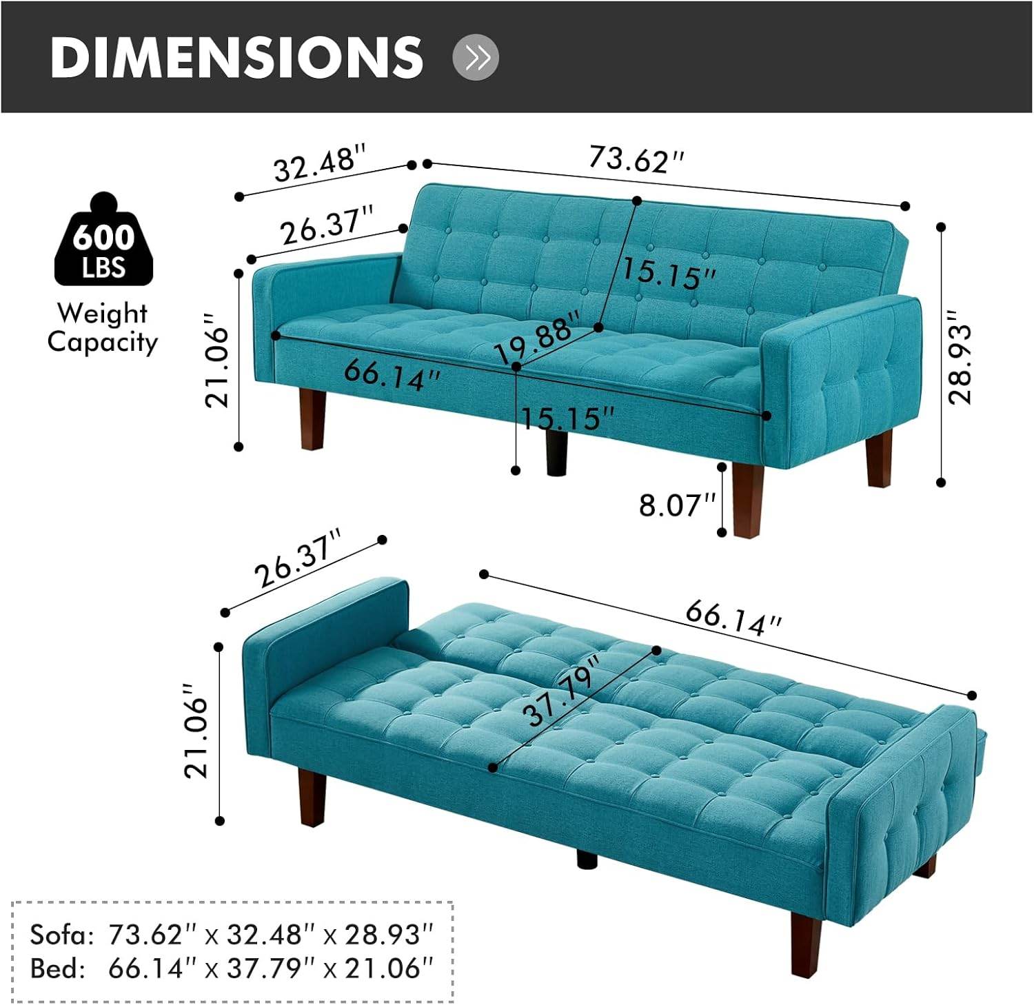 MyDepot Sofa Bed 
DIMENSIONS