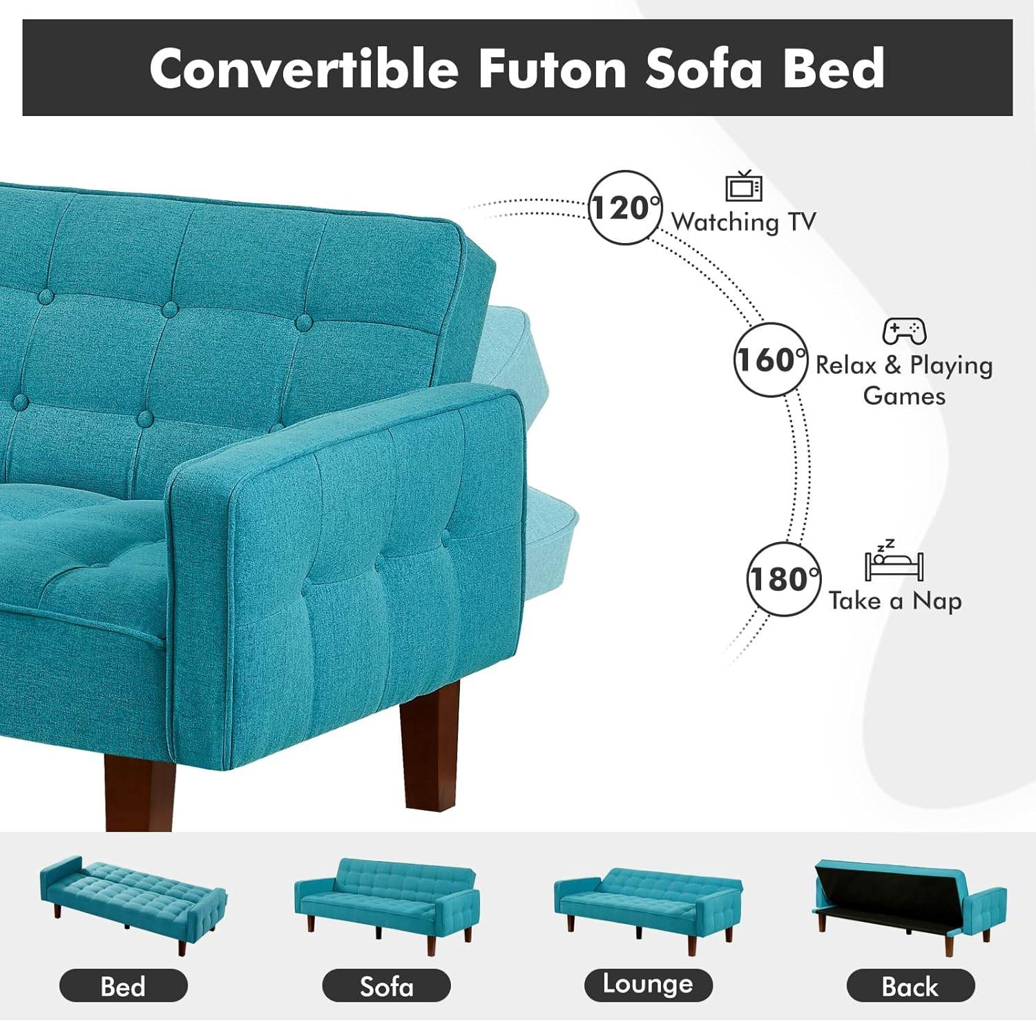 MyDepot Sofa Bed
Convertible Futon Sofa Bed