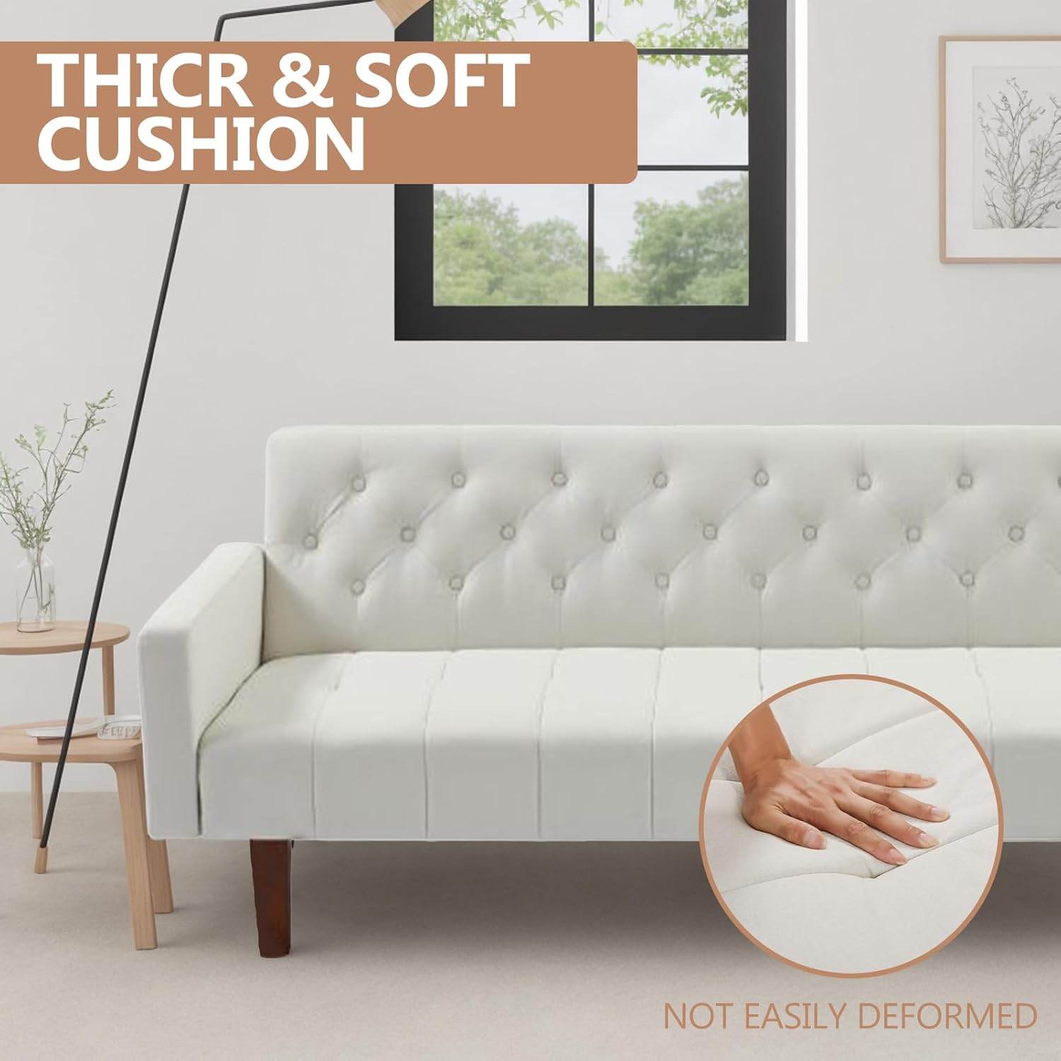 MyDepot 74.4 Inch Sofa Bed
THICR & SOFT
CUSHION