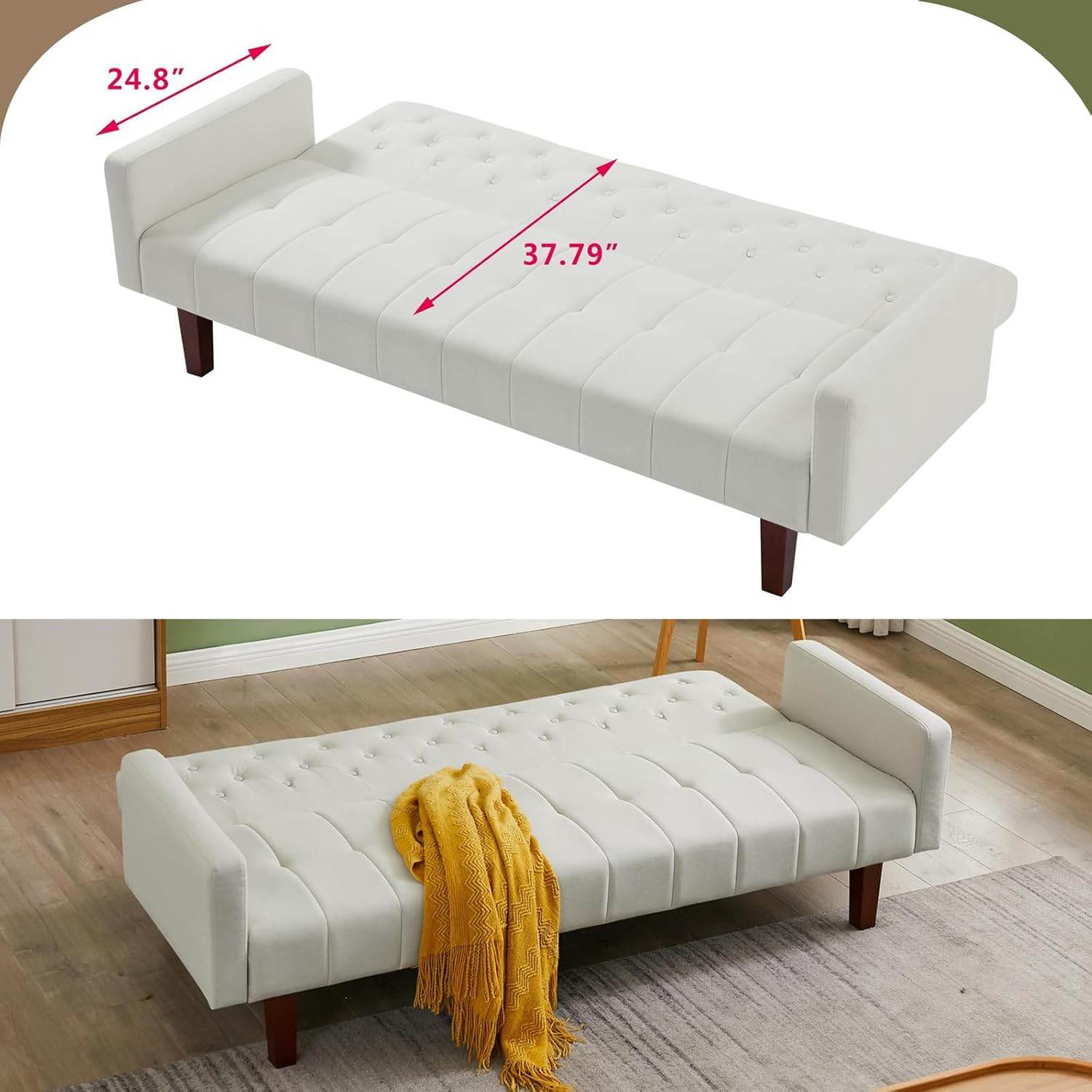 MyDepot 74.4 Inch Sofa Bed
Beige
SPMD-6002-BG