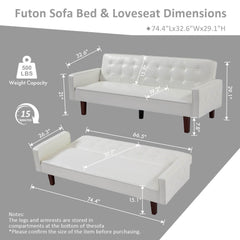 MyDepot Sofa Bed 
Futon Sofa Bed & Loveseat Dimensions