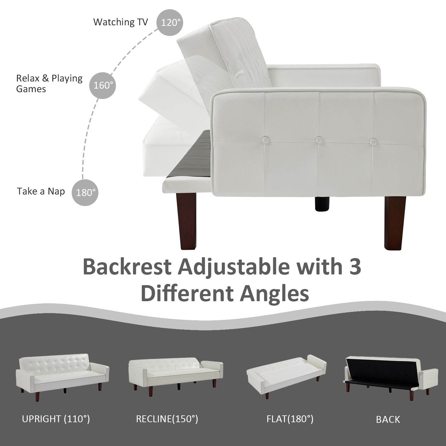 MyDepot Sofa Bed 
Backrest Adjustable with 3Different Angles