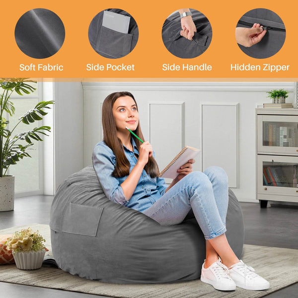 MyDepot Bean Bag Sofa 
4 feet
SPMD-DD-D48-DKGY