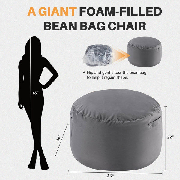 MyDepot Bean Bag Sofa 
AGIANTFOAM-FILLED
BEAN BAG CHAIR