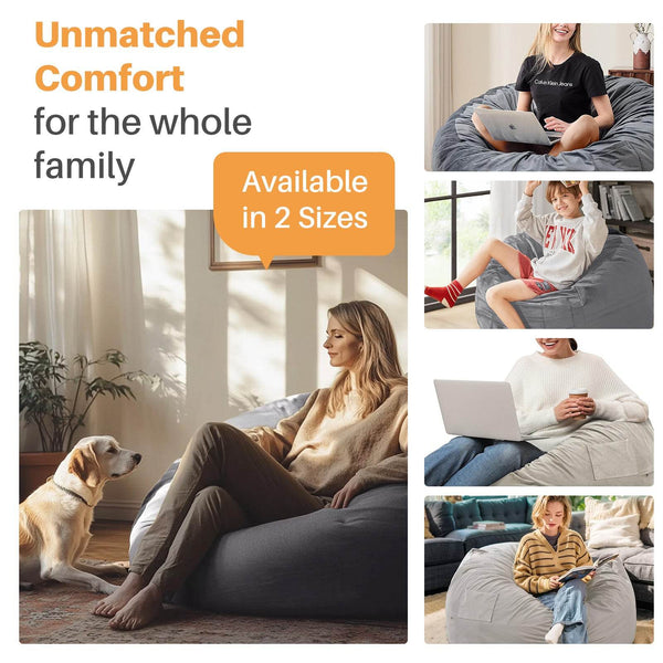 MyDepot Bean Bag Sofa 
Unmatched
Comfort
for the whole
family