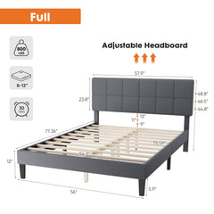 MyDepot Bed Frame 
Full
Adjustable Headboard