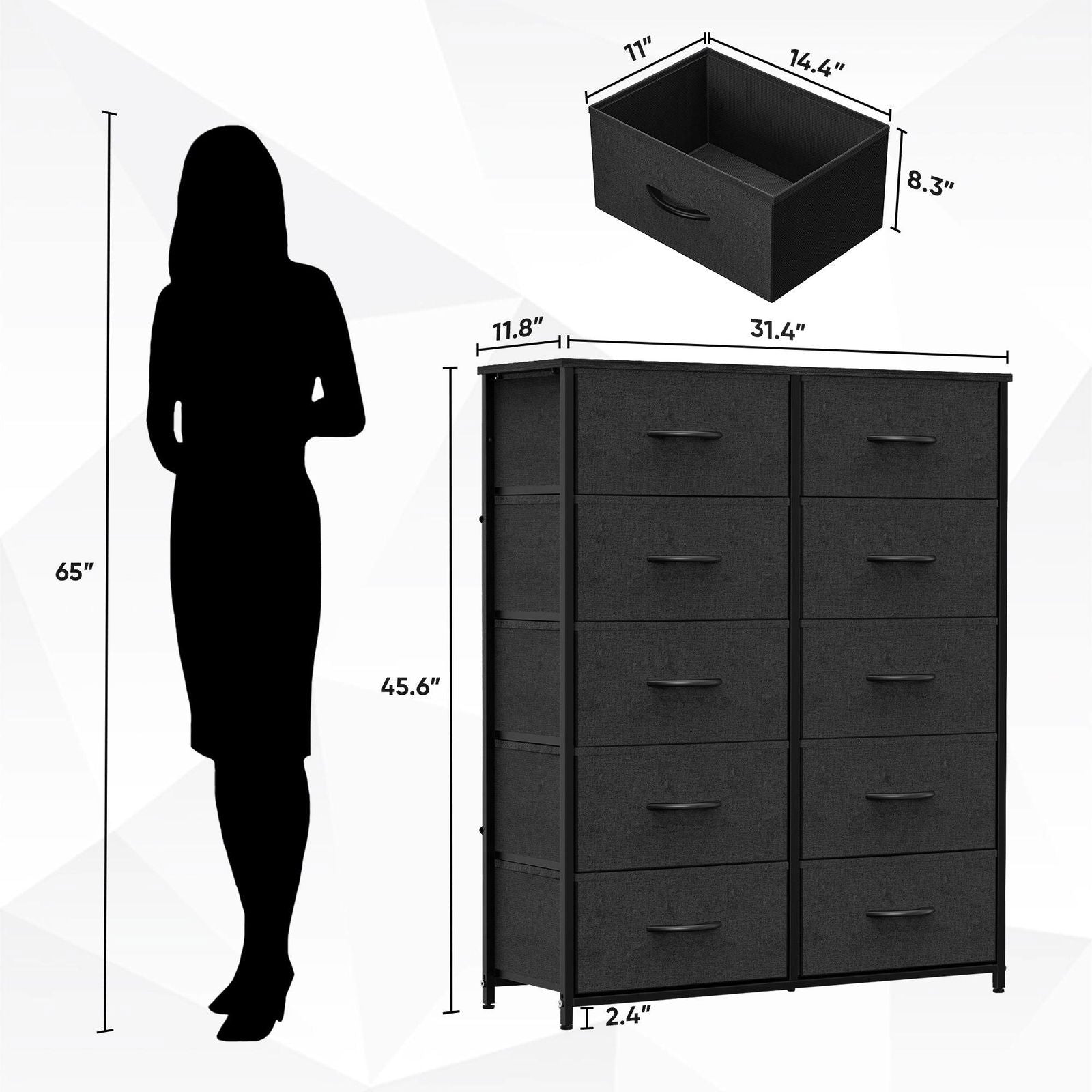 MyDepot Bedroom Dresser Organizer with Drawers for Storage - My Depot