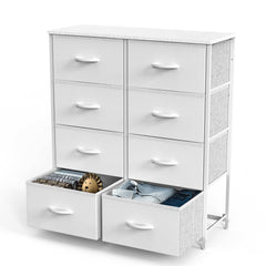 MyDepot Bedroom Dresser Organizer with Drawers 
White
SPMD-CAB-10BC-WT