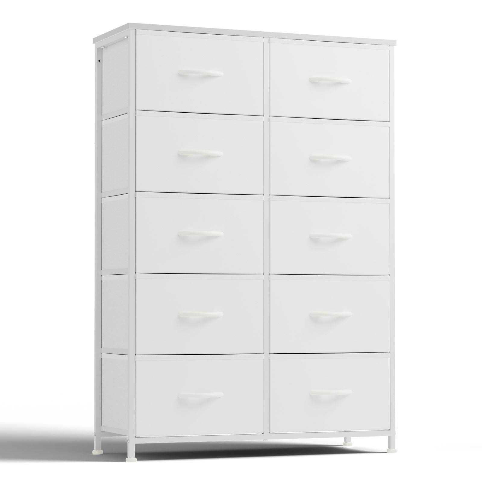 MyDepot Bedroom Dresser Organizer with Drawers 
White
SPMD-CAB-10BC-WT