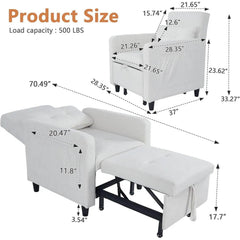 MyDepot Convertible Chair Bed
Product Size