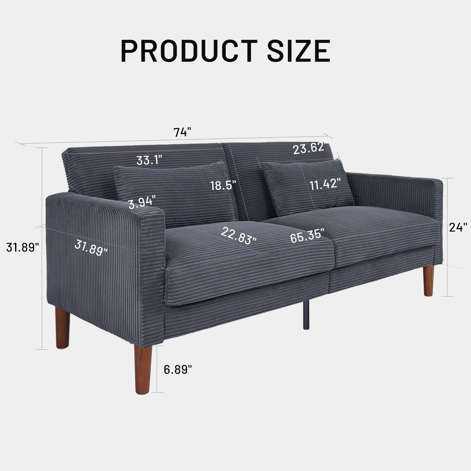 MyDepot Couch Sofa
PRODUCT SIZE