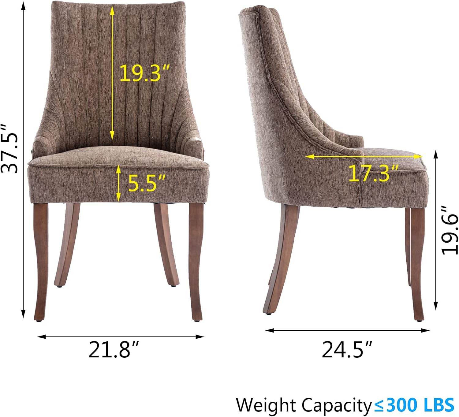 MyDepot Dining Chair 
Weight Capacity≤300 LBS