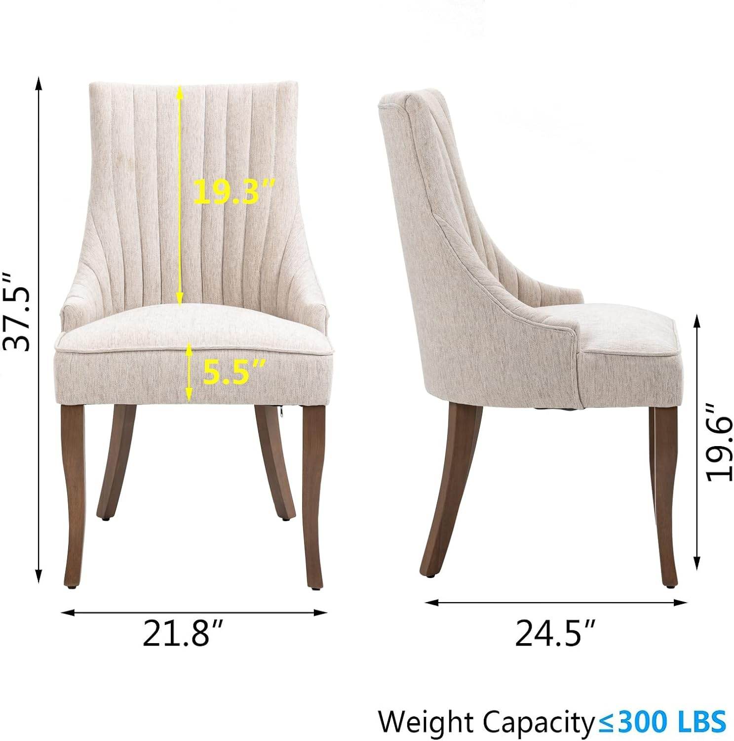 MyDepot Dining Chair 
Weight Capacity≤300 LBS