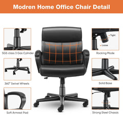 MyDepot Executive Swivel Task Chair - 
Modren Home Office Chair Detail