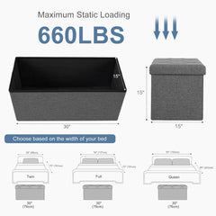 MyDepot Folding Storage Ottoman Bench - Maximum Static Loading
660LBS