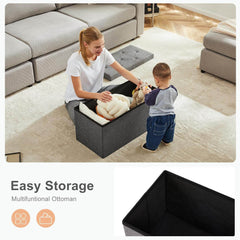 MyDepot Folding Storage Ottoman Bench 
Easy Storage