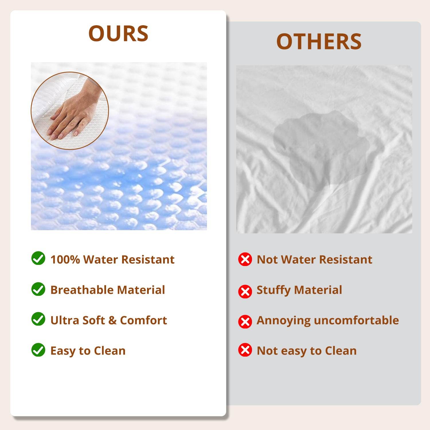 MyDepot Mattress Protector100% Water Resistant
Breathable Material
Ultra soft & Comfort
Easy to Clean