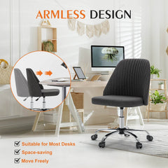 MyDepot Office Armless Desk Chair - 
ARMLESS DESIGN