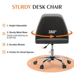 MyDepot Office Armless Desk Chair - 
STURDY DESK CHAIR