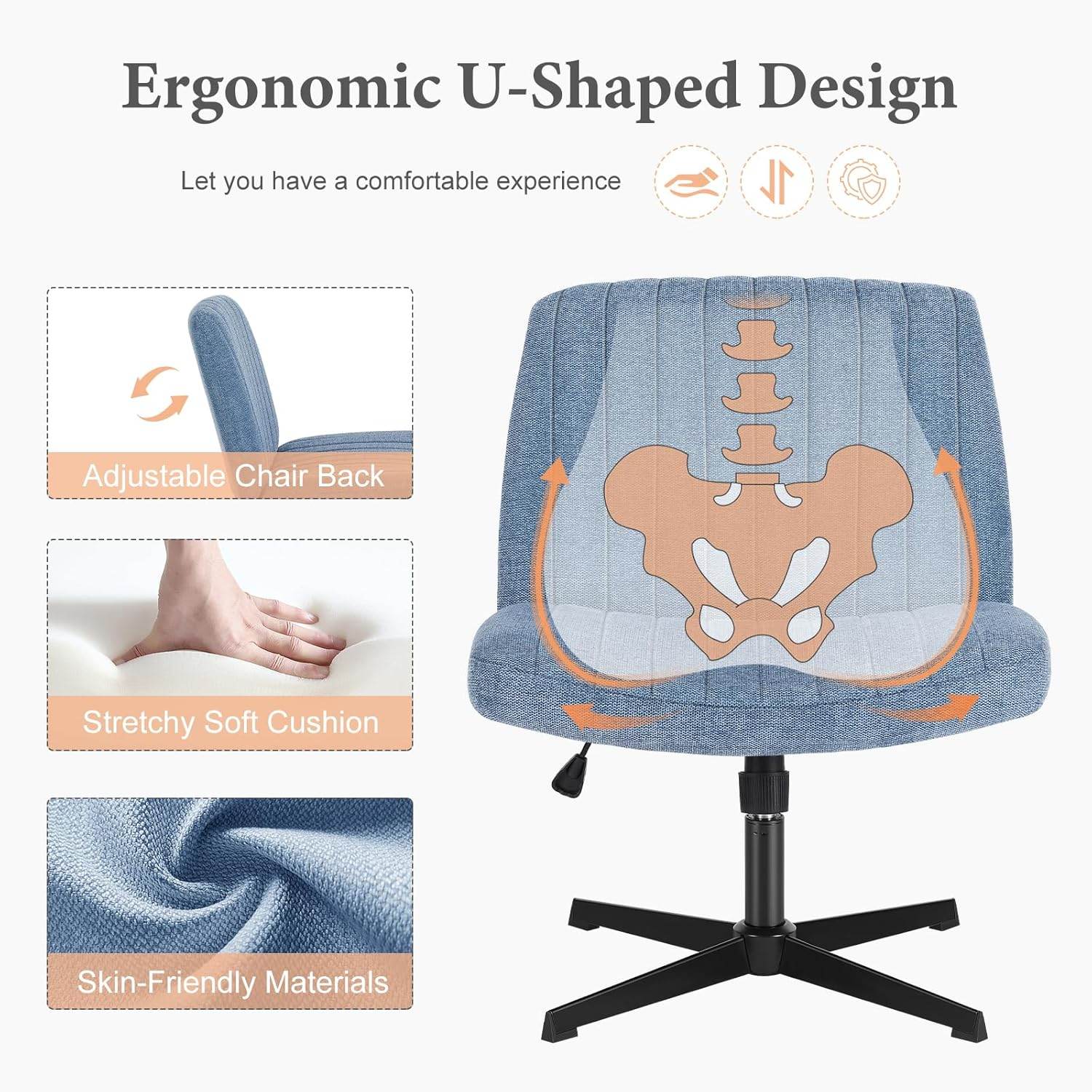 MyDepot Office Chair 
Ergonomic U-Shaped Design