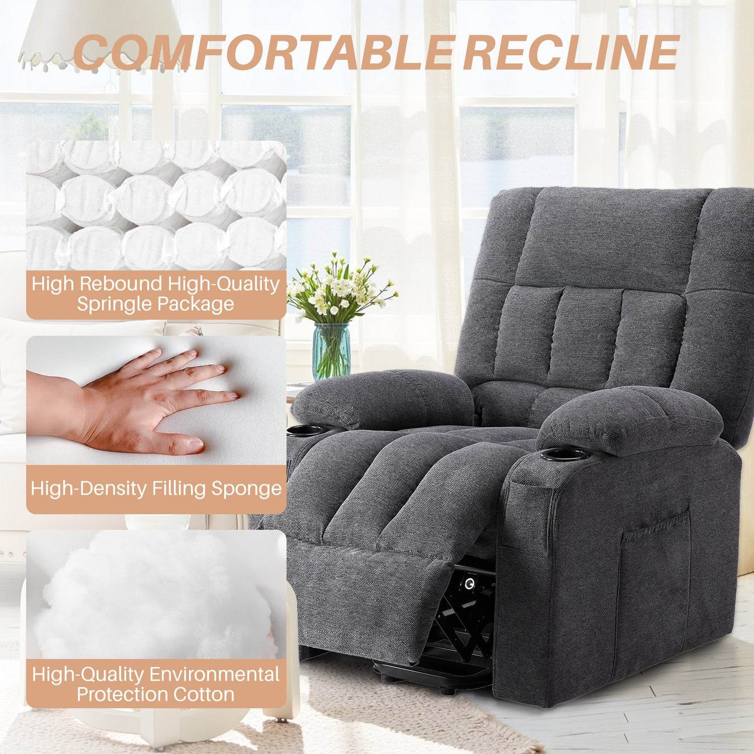 MyDepot Recliner Vibration Massage 
COMFORTABLERECLINE