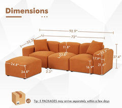 MyDepot Sectional Sofa 
Dimensions