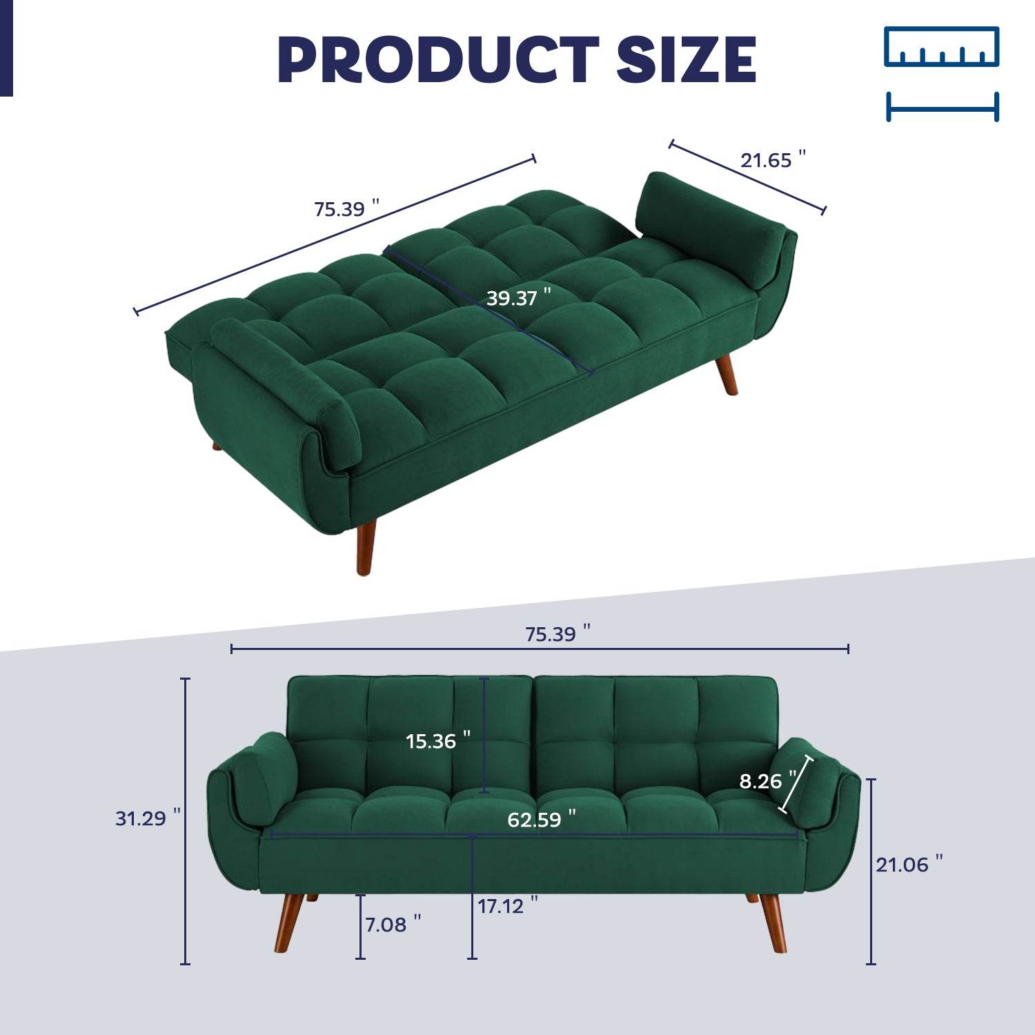 MyDepot Sofa Bed 
PRODUCT SIZE