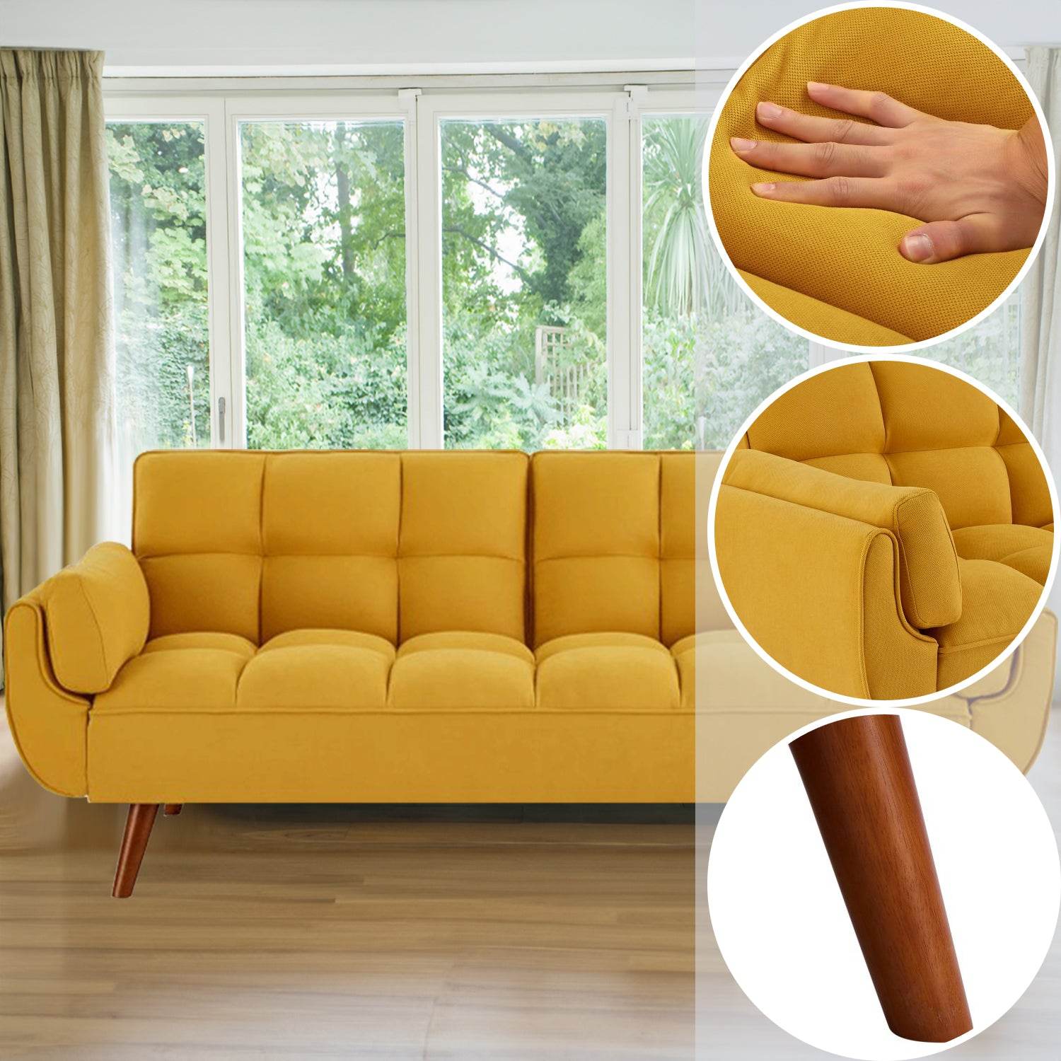 MyDepot Sofa Bed 
Yellow
SPMD-2064YL