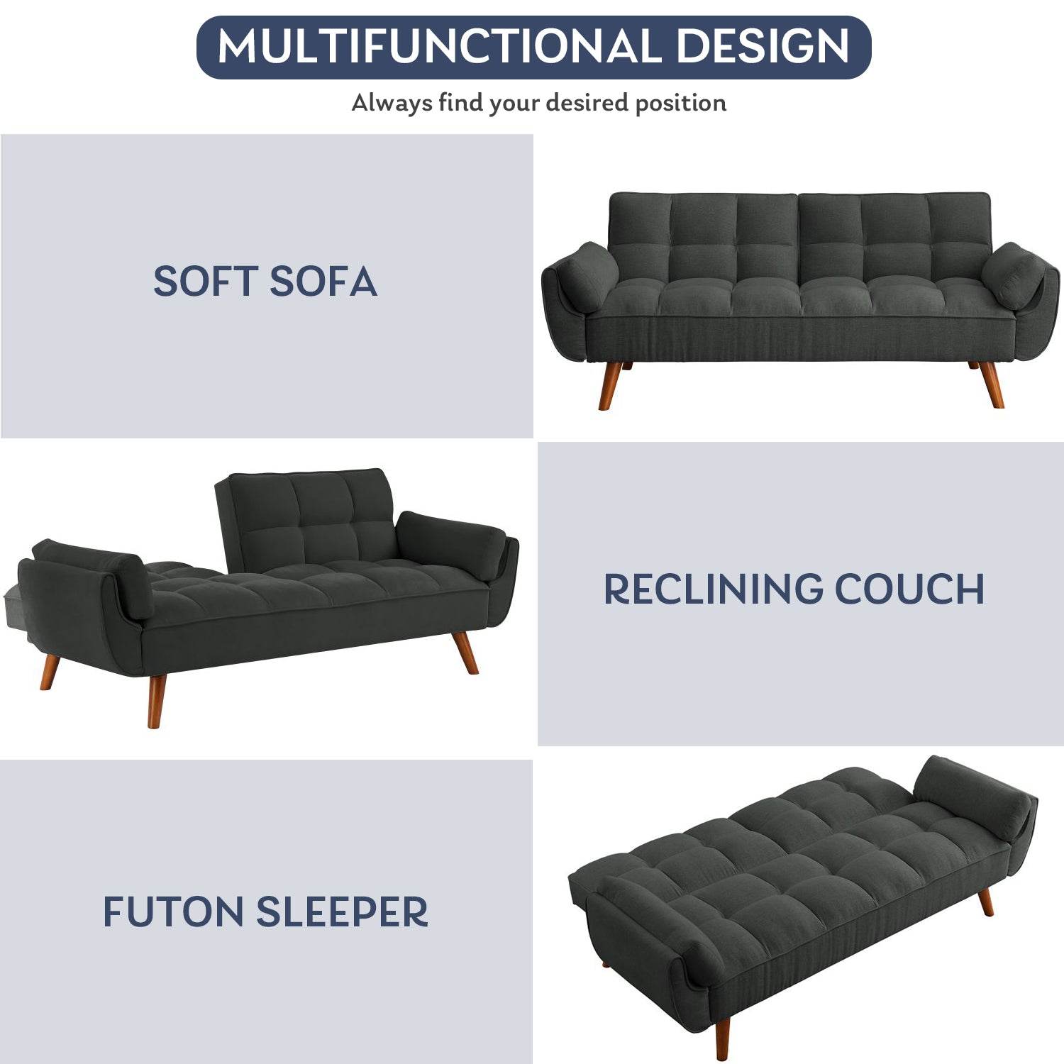 MyDepot Sofa Bed 
MULTIFUNCTIONAL DESIGN