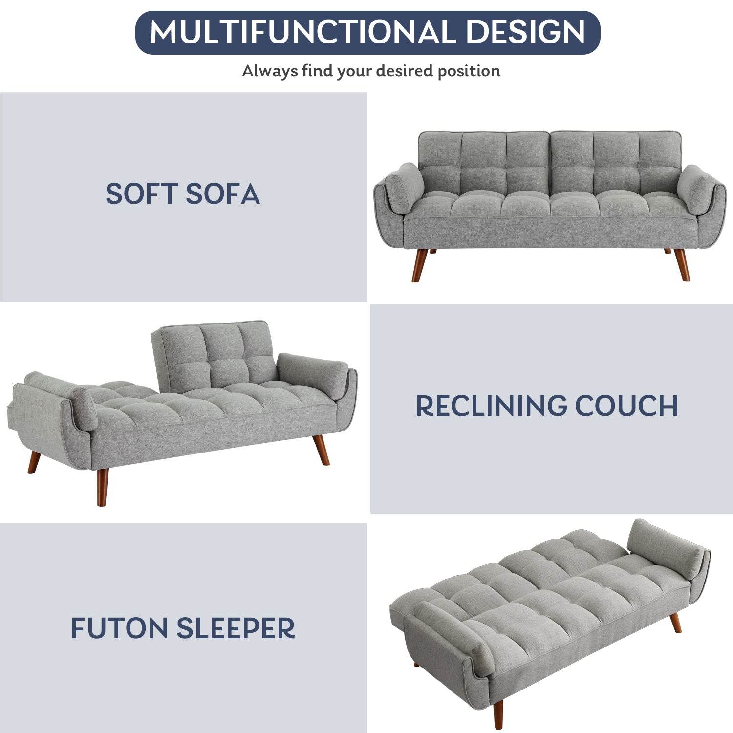 MyDepot Sofa Bed
MULTIFUNCTIONAL DESIGN