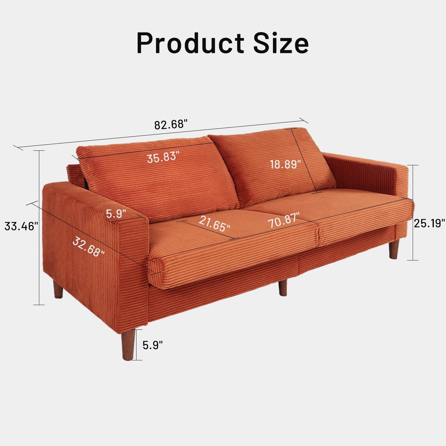 MyDepot Couch Sofa
Product Size