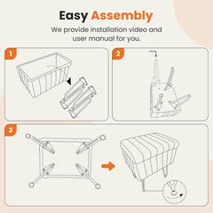 MyDepot Vanity Stool Chair
Easy Assembly
We provide installation video anduser manual for you.