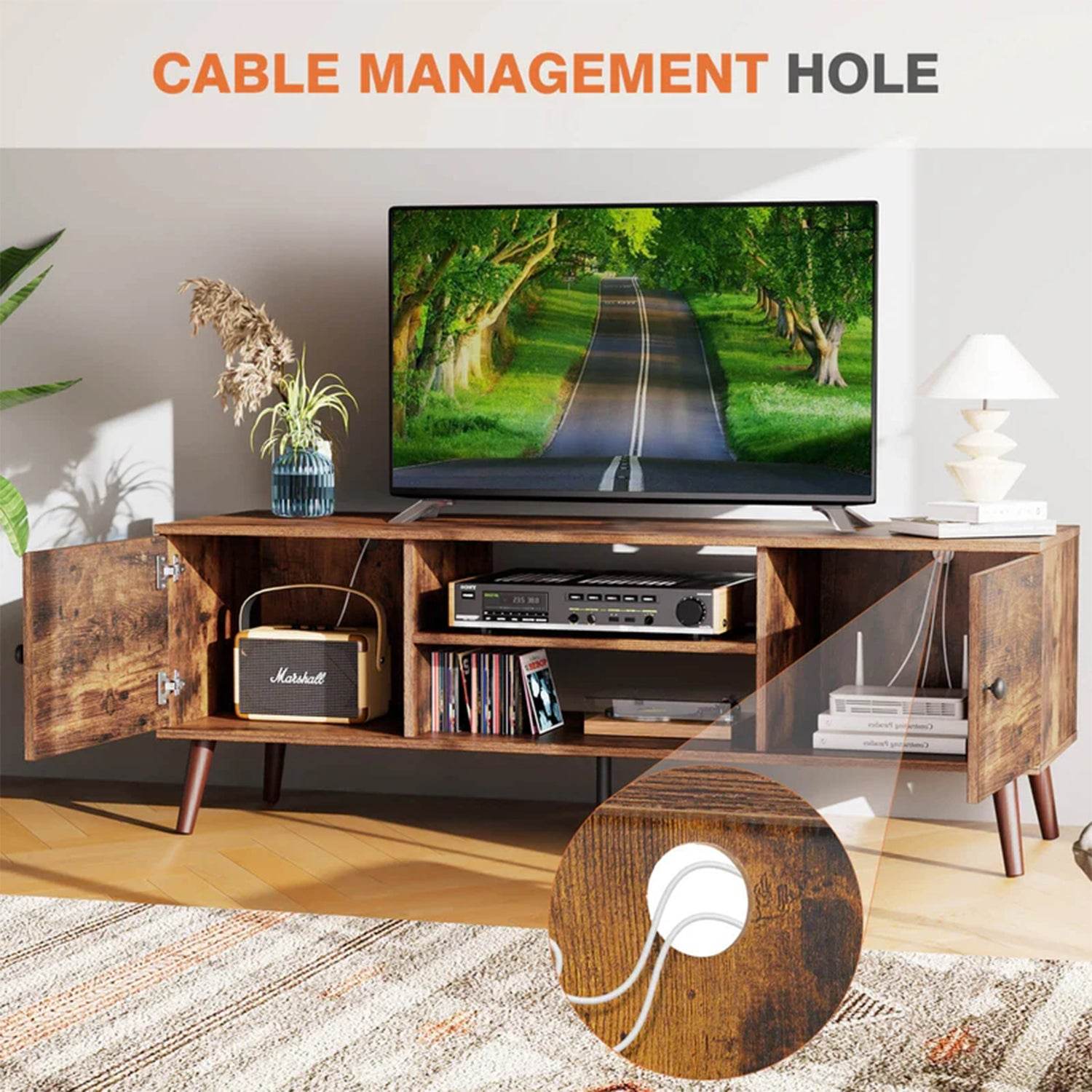 MyDepot Wooden TV Stand
CABLE MANAGEMENT HOLE