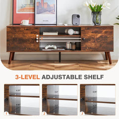 MyDepot Wooden TV Stand 
3-LEVEL ADJUSTABLE SHELF