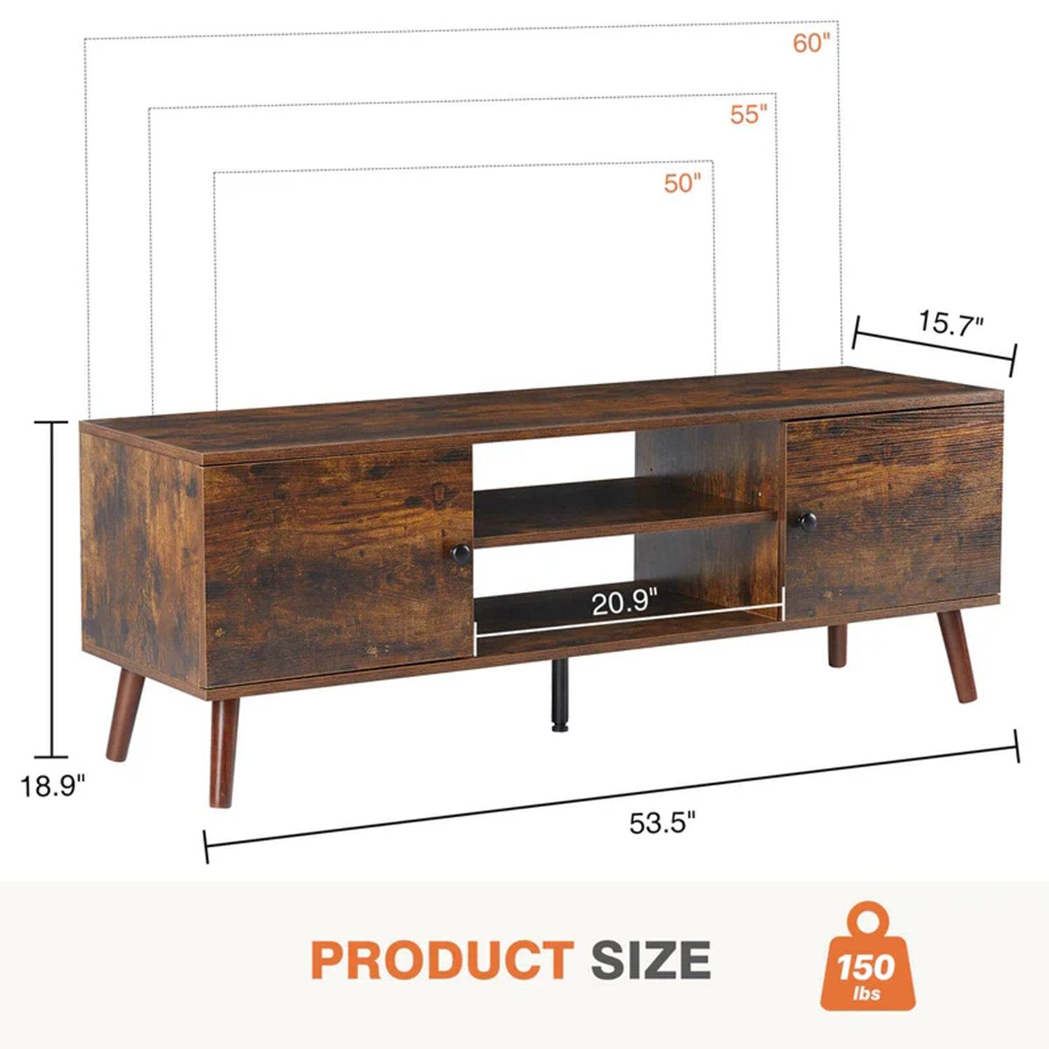 MyDepot Wooden TV Stand 
PRODUCT SIZE